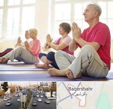 کلاس یوگا سالمندان در باقرشهر