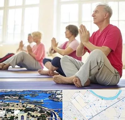 کلاس یوگا سالمندان در کوروش اهواز