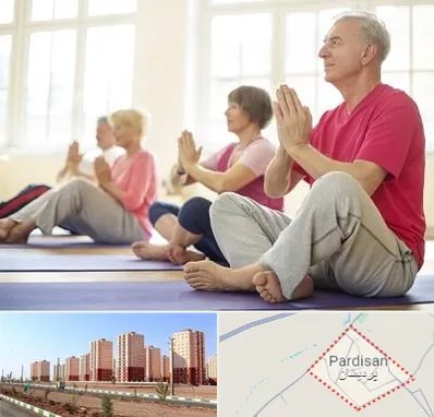 کلاس یوگا سالمندان در پردیسان قم