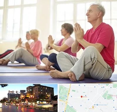 کلاس یوگا سالمندان در بلوار سجاد مشهد