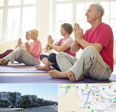 کلاس یوگا سالمندان در شریعتی مشهد