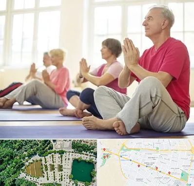 کلاس یوگا سالمندان در وکیل آباد مشهد