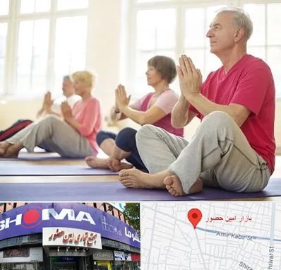 کلاس یوگا سالمندان در امین حضور