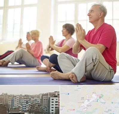 کلاس یوگا سالمندان در محمد شهر کرج