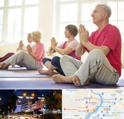 کلاس یوگا سالمندان در کیانپارس اهواز