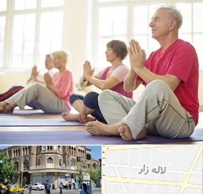 کلاس یوگا سالمندان در لاله زار