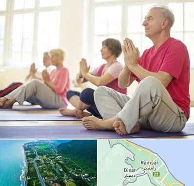 کلاس یوگا سالمندان در رامسر
