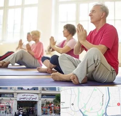 کلاس یوگا سالمندان در ایران زمین