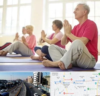 کلاس یوگا سالمندان در پیروزی