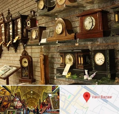 فروشگاه ساعت دیواری در بازار وکیل شیراز
