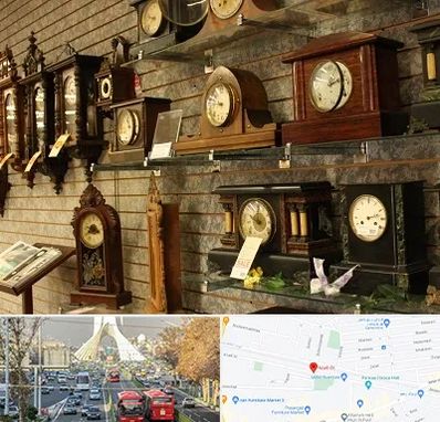 فروشگاه ساعت دیواری در خیابان آزادی