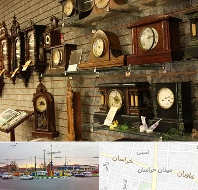 فروشگاه ساعت دیواری در میدان خراسان