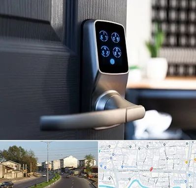 درب برقی در ضیابری رشت