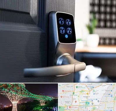 درب برقی در منطقه 3 تهران