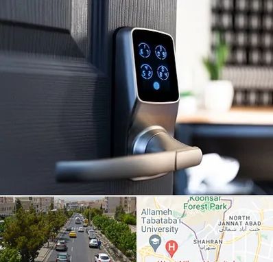 درب برقی در شهران 