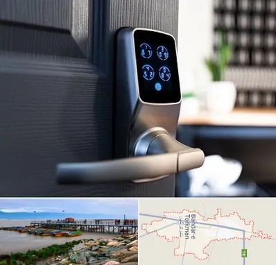 درب برقی در بندر ترکمن