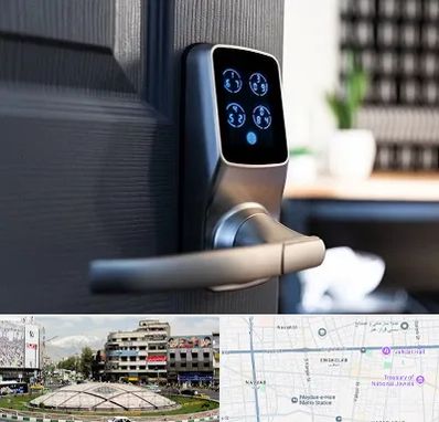 درب برقی در مرکز تهران