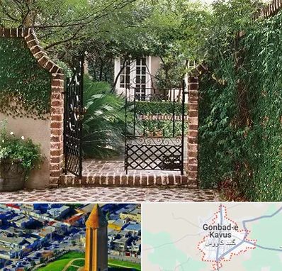 درب حیاط در گنبد کاووس