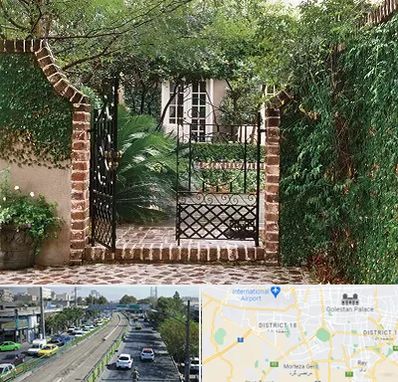 درب حیاط در جنوب تهران 