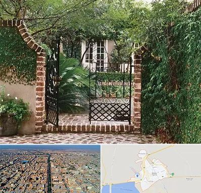 درب حیاط در بندر ماهشهر