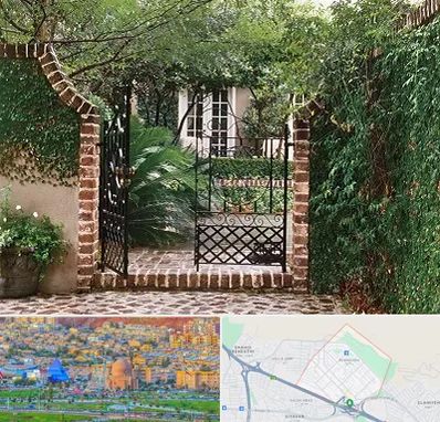 درب حیاط در رشدیه تبریز