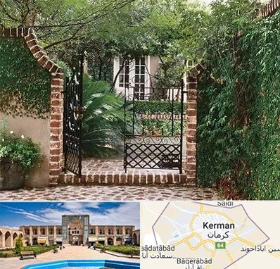 درب حیاط در کرمان