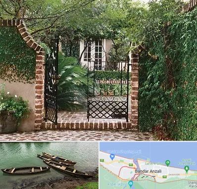 درب حیاط در بندر انزلی