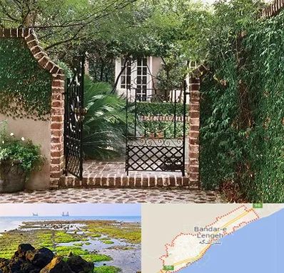 درب حیاط در بندرلنگه