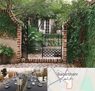 درب حیاط در باقرشهر