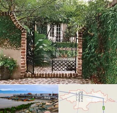 درب حیاط در بندر ترکمن