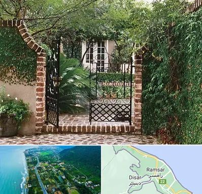 درب حیاط در رامسر