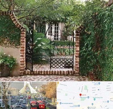 درب حیاط در خیابان آزادی