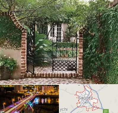درب حیاط در سقز