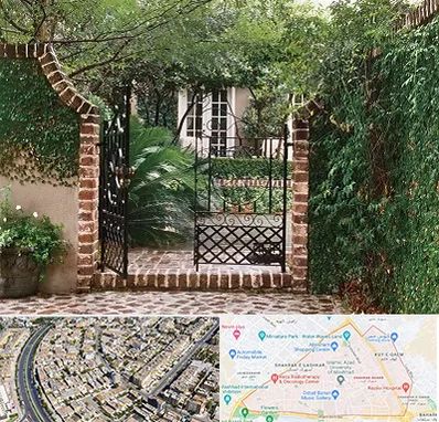 درب حیاط در شهرک غرب مشهد