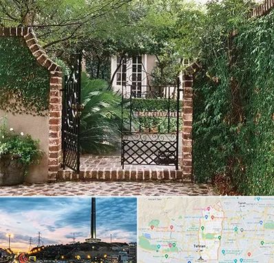 درب حیاط در منطقه 2 تهران