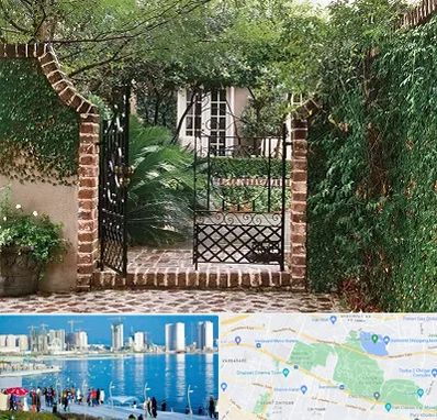 درب حیاط در چیتگر 