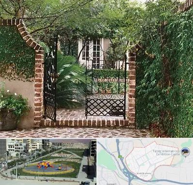 درب حیاط در مرزداران تبریز