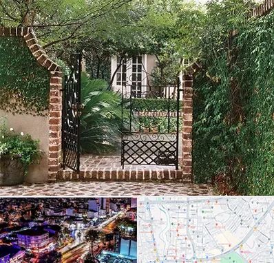 درب حیاط در منظریه رشت