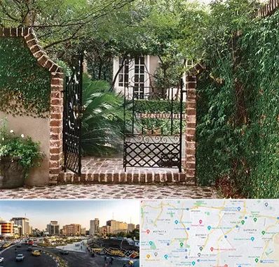 درب حیاط در منطقه 7 تهران