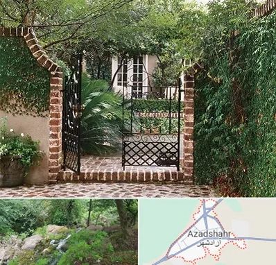درب حیاط در آزادشهر