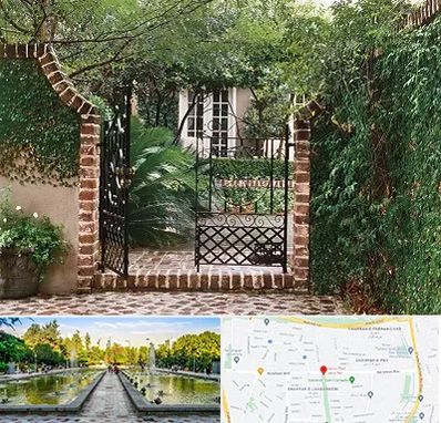 درب حیاط در سرسبز