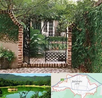 درب حیاط در بهشهر