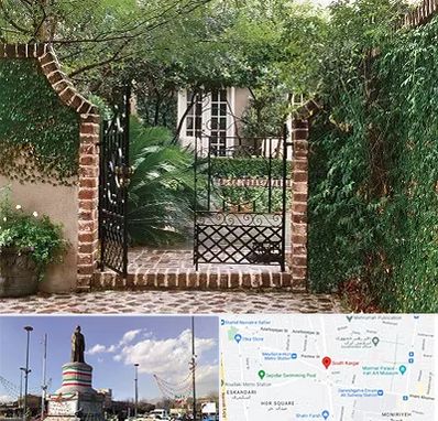 درب حیاط در کارگر جنوبی