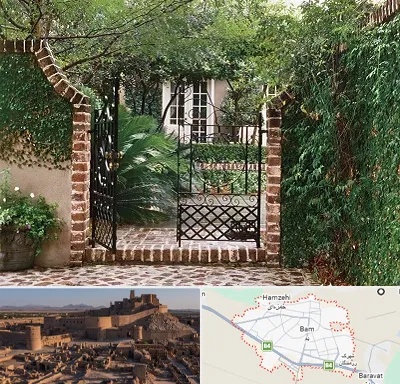 درب حیاط در بم