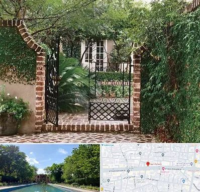 درب حیاط در هشت بهشت اصفهان