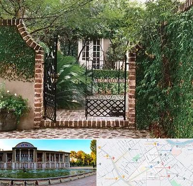 درب حیاط در عفیف آباد شیراز