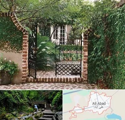 درب حیاط در علی‌ آباد کتول