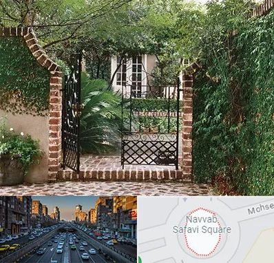 درب حیاط در نواب