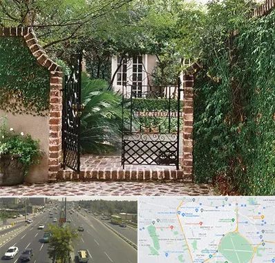 درب حیاط در منطقه 17 تهران