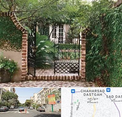 درب حیاط در چهارصد دستگاه 